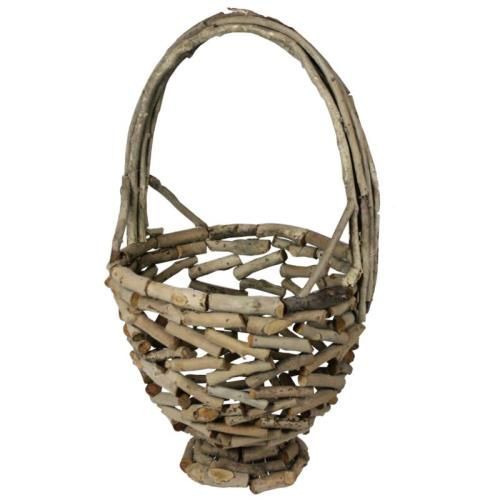 Natural wood basket box 60x40x14 cm. Ref.AT11318 - Mabaonline